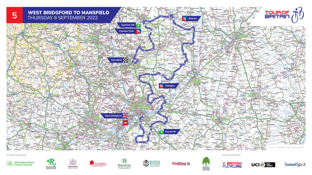 tour of britain route newark